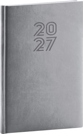Notique wekelijkse agenda Aprint 2027 grijs 15 × 21 cm