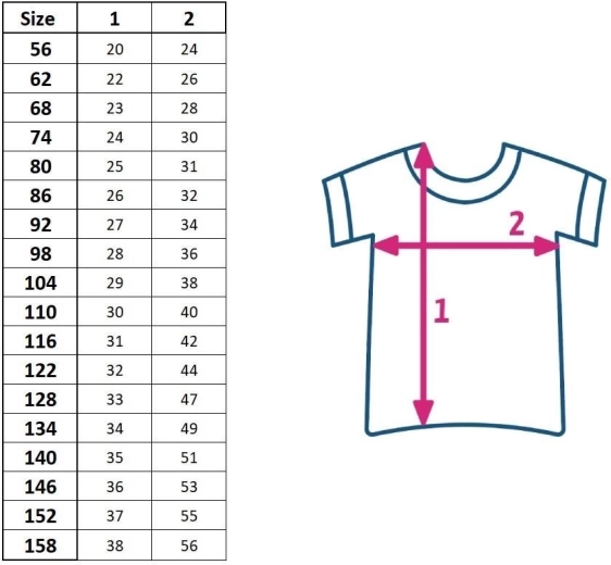 kinderkatoenen T-shirt met korte mouw New Baby 122 (6–7 jaar)