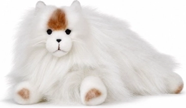 Witte pluchen Perzische kat 35 cm