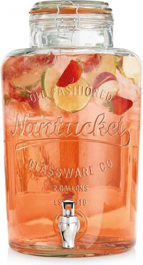 Glazen drankdispenser met kraan 6,7 l