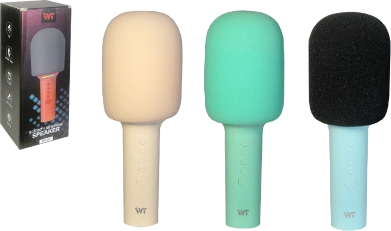 Draadloze kindermicrofoon met geluiden en lichtjes