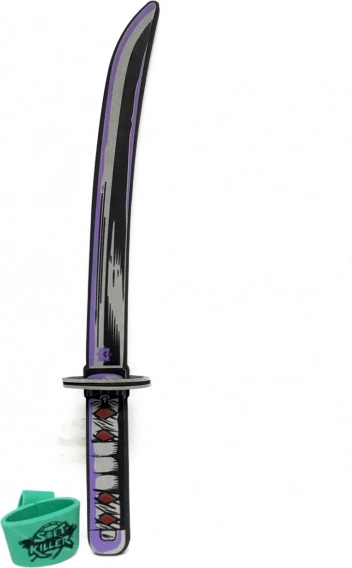 Schuimzwaard paars Demon – kinder carnavalsaccessoire