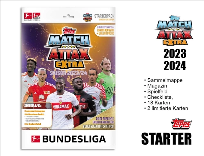 Topps Match Attax Extra Bundesliga 2023/2024 starter set