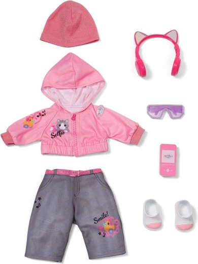BABY born coole outfit voor poppen van 43 cm