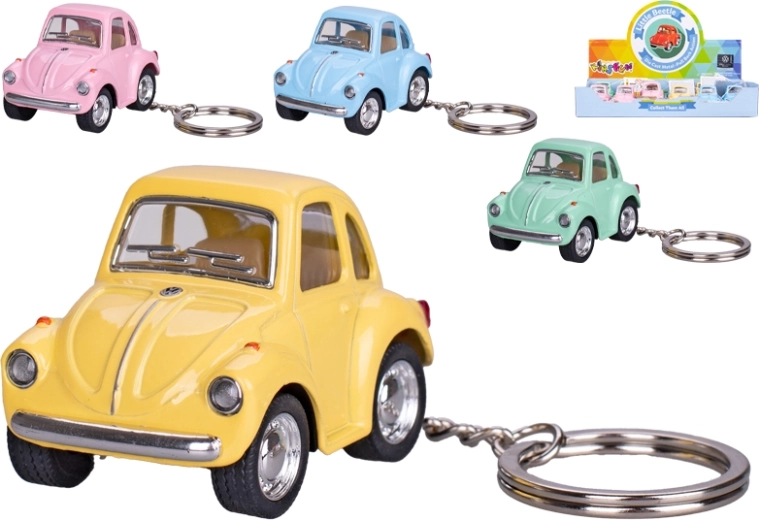 Kinsfun metalen Volkswagen Beetle met sleutelhanger en terugtrekmechanisme