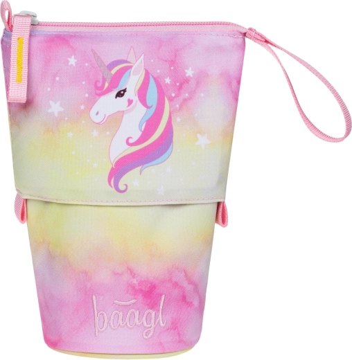 Pennenetui BAAGL Rainbow Unicorn, standaard voor schrijfwaren