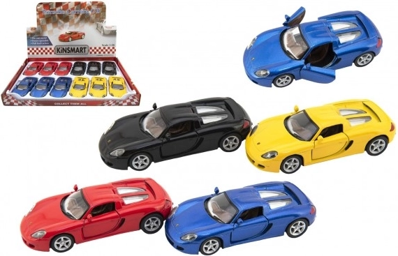 Metalen automodel Porsche Carrera GT 1:36 met terugtrekmotor