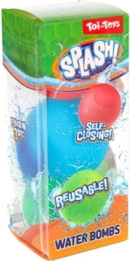 Waterballonnen met zelfsluitende afsluiting