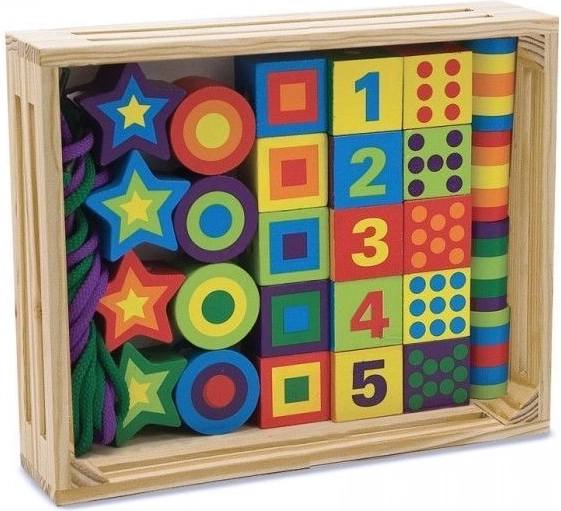 Grote kralen om te rijgen voor kinderen