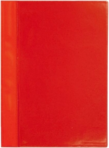 Snelle binder A4 van PVC met voorvak – rood