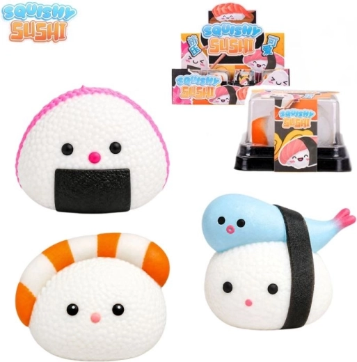 Kawaii squishy sushi-vriendje - 1 stuk