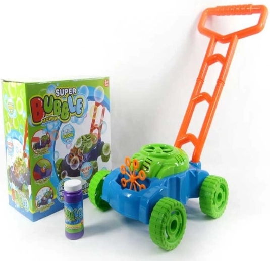 Kindergrasmaaier met bellenblaas