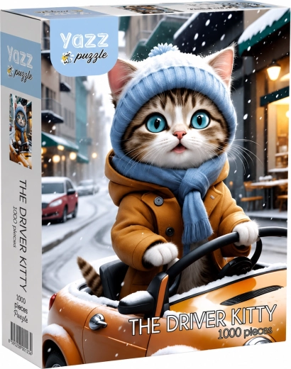 YAZZ puzzel Kattenchauffeur 1000 stukjes
