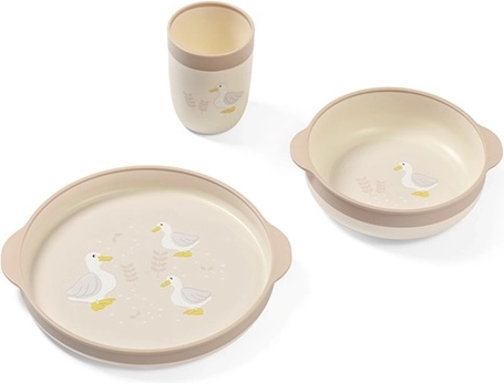 Babyono kinderserviesset Farmer, bord, kom en beker, 12m+
