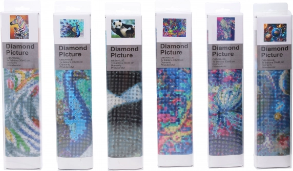 Creatieve set diamond painting 30 × 40 cm – mix van motieven