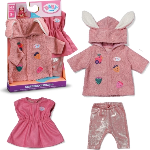 BABY born set met jasje en jurkje voor pop 43 cm