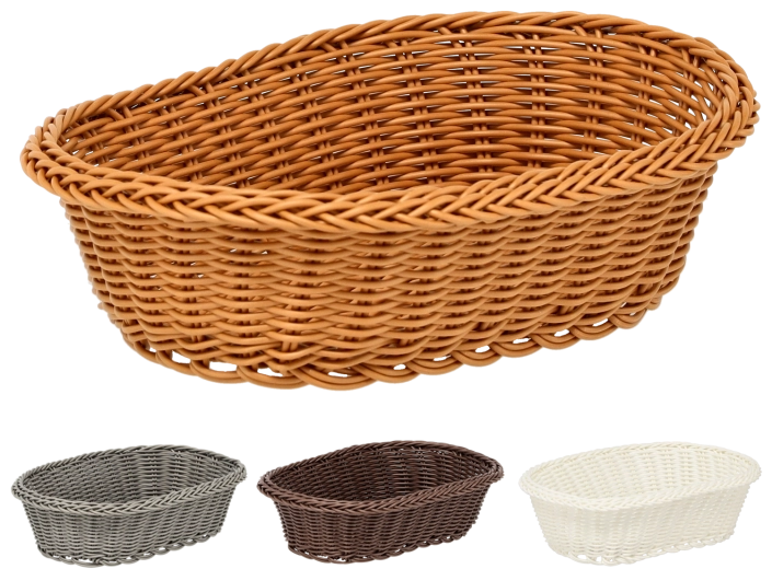 Ovale plastic mand 27 × 20 × 8 cm