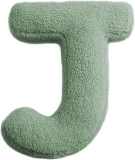 Mealini pluche letter j groen - 1 stuk
