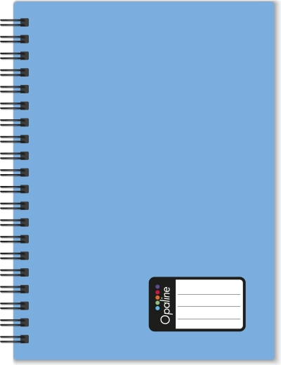 A5-notitieblok met dubbele spiraal Opaline, blauw