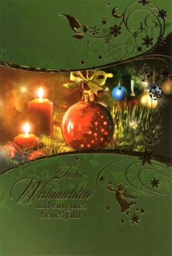 Kerstwensen met kaarsjes – verpakking van 100 stuks, 6 motieven