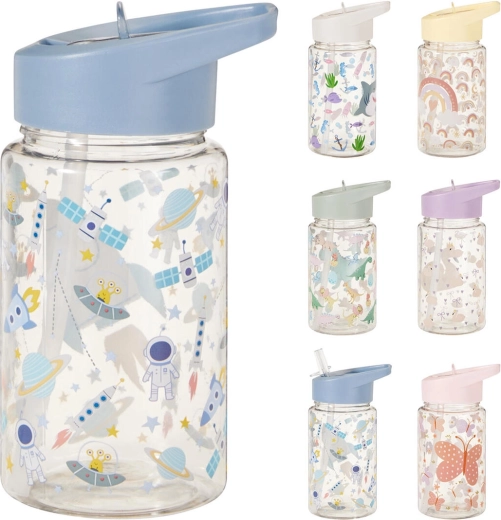 Kinderdrinkfles met rietje 400/450 ml - 1 stuk
