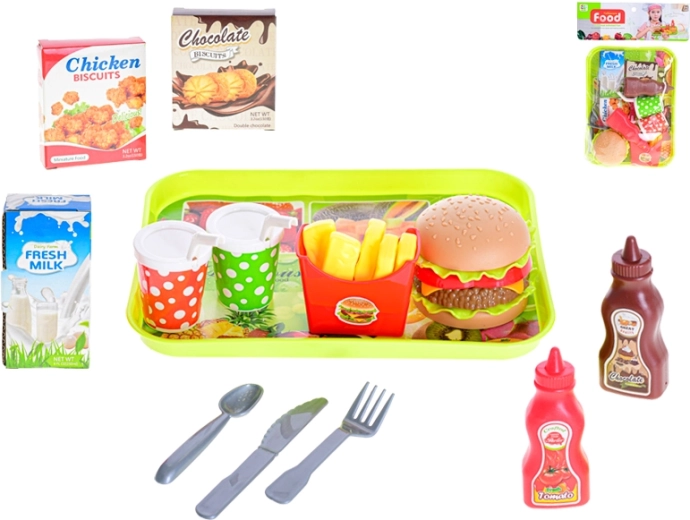 Fastfoodset voor kinderen, 13 stuks in zak