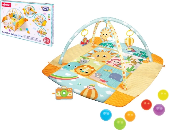 Reisspeelmat met bogen en balletjes