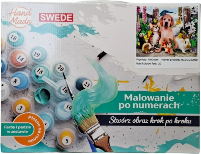 Schilderen op nummer – dieren