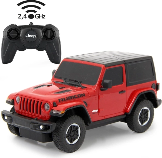 Jamara Jeep Wrangler JL RC-auto 1:24 rood 2,4 GHz