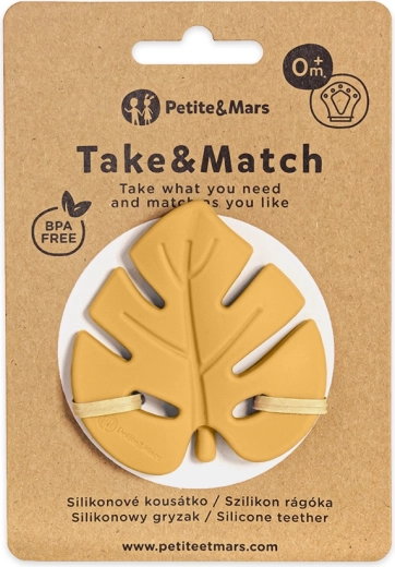 Petite&Mars siliconen bijtring Take&Match intense ochre