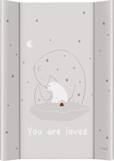 Ceba Baby aankleedkussen met vaste plank Basic Polar Bears 50 × 70 cm
