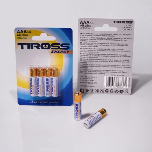 Alkalinebatterijen AAA LR03 1,5 V – verpakking 4 stuks