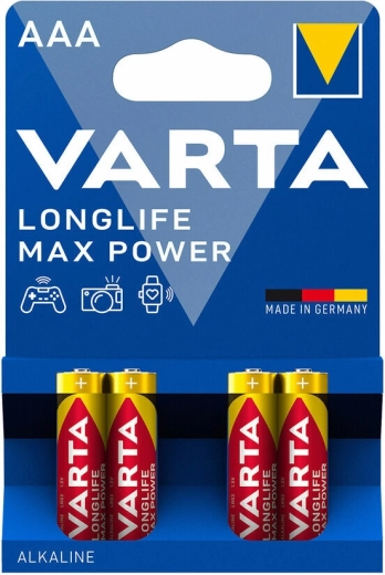 Varta Longlife Max Power AAA micro penlitebatterijen, 4 st.