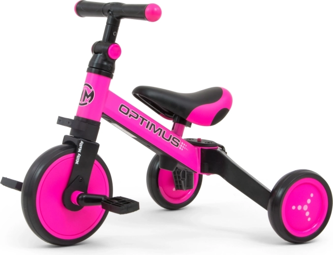 Milly Mally loopfiets en driewieler 3-in-1 Optimus roze