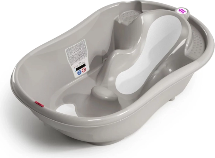 OK Baby meegroeiende antislip babybadje Onda Evolution grijs 0–12 maanden