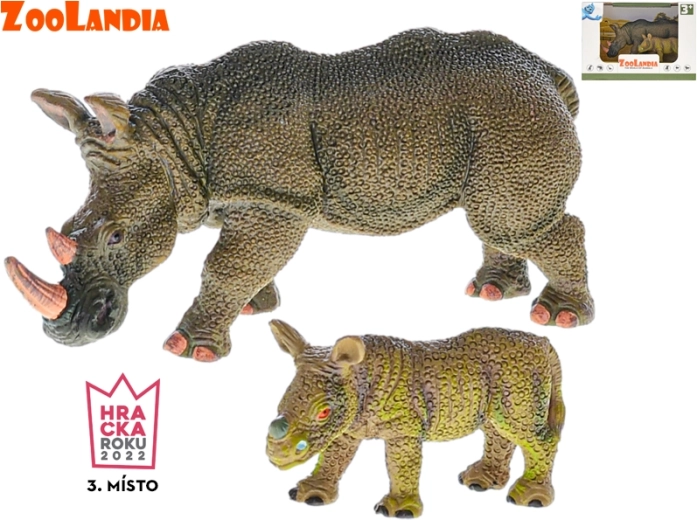 Zoolandia neushoorn met jong – figuurset