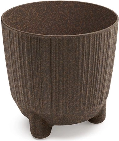 Bloempot Ryfo N Eco Wood koffie 12,6 cm