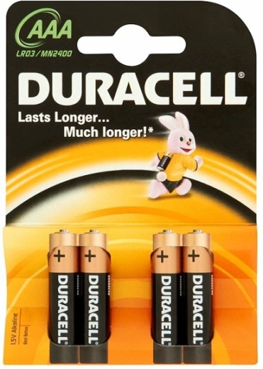Microbatterijen AAA DURACELL Basic, 4 stuks