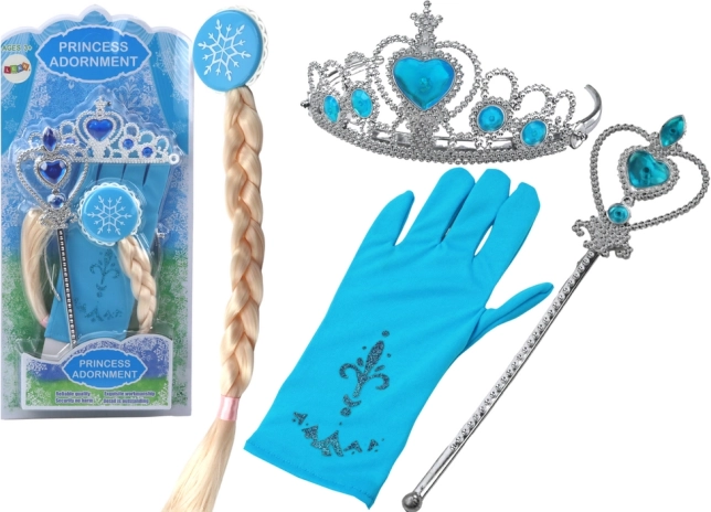 Set accessoires voor kleine prinses Koningin van de sneeuw