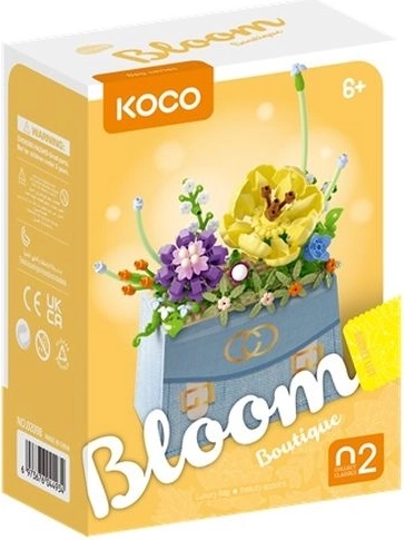Bouwset KOCO bloemen in een tasje lente 223 onderdelen - 1 stuk
