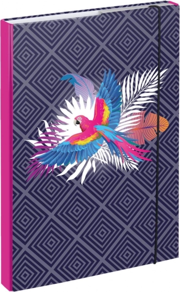Mappen voor schoolschriften A4 Papegaai