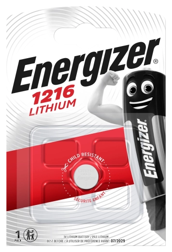 Lithium knoopcelbatterij CR1216 ENERGIZER 3 V
