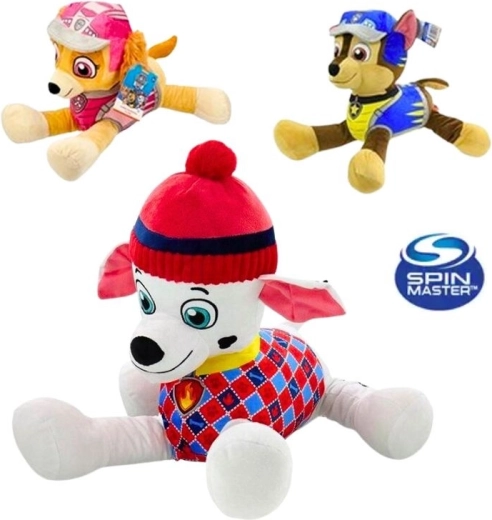 Pluchen PAW PATROL met pet – grote liggende held