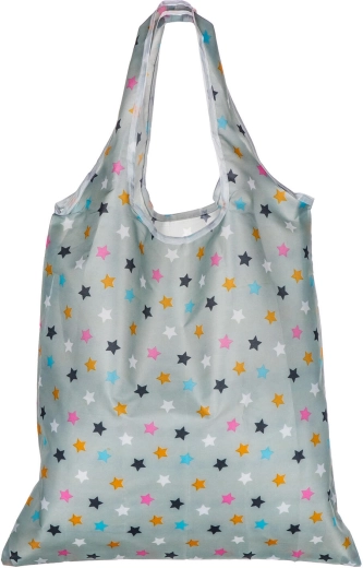 Opvouwbare boodschappentas met sterrenmotief 59 × 37 cm