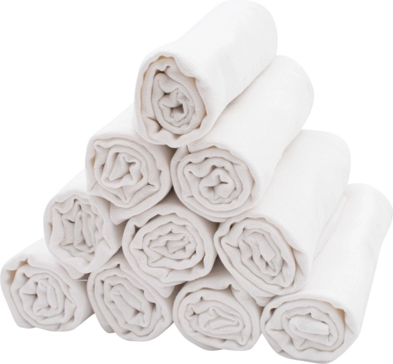 Premium katoenen luiers 70 × 80 cm, 10 stuks