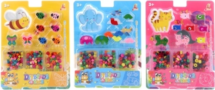 Houten kralen voor kinderen met dieren en vervoersmiddelen