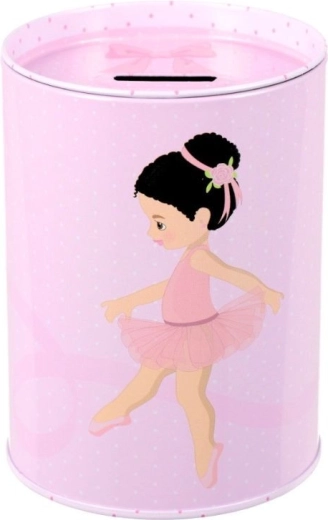 Metalen spaarpot ballerina