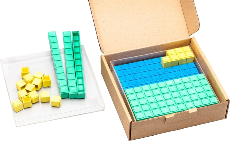 Wissner didactische set voor het tientallig stelsel (29 stuks)