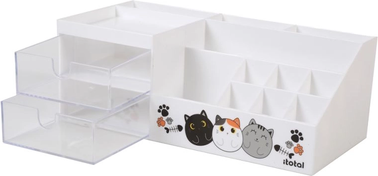 Bureau-organizer met kattenmotief