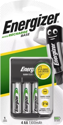 Energizer USB batterijlader met AA-accu’s